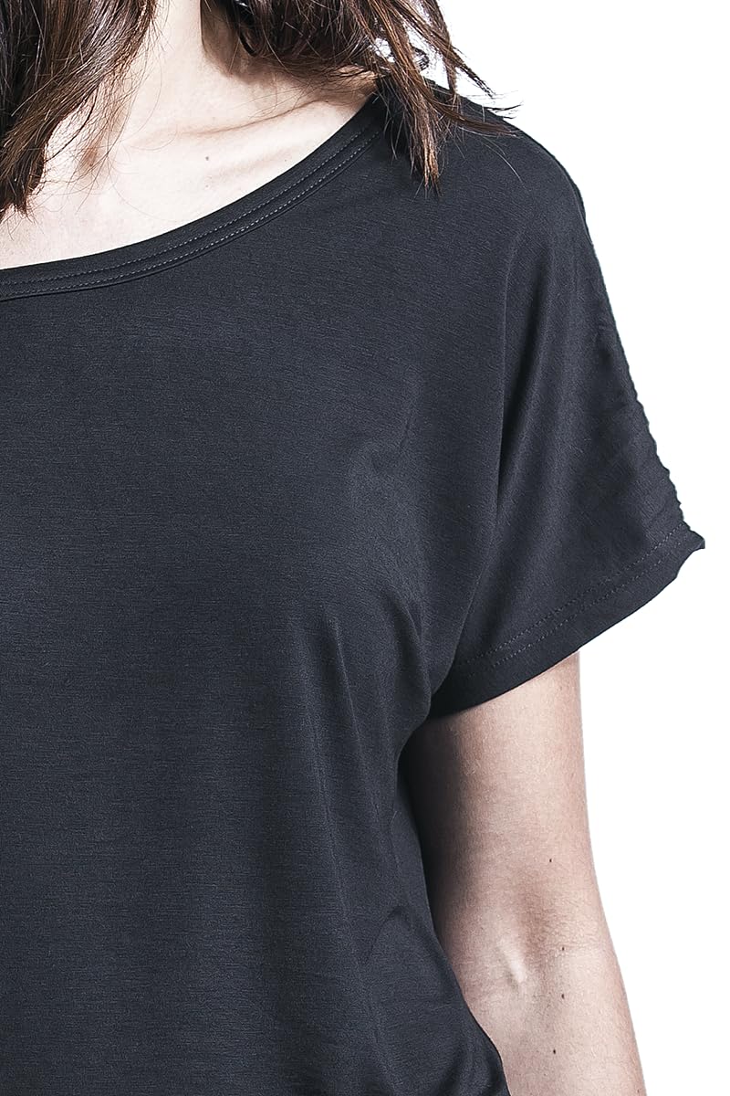 red-by-emp-t-shirt-damen-locker-schwarz-mit-breitem-bund image 2