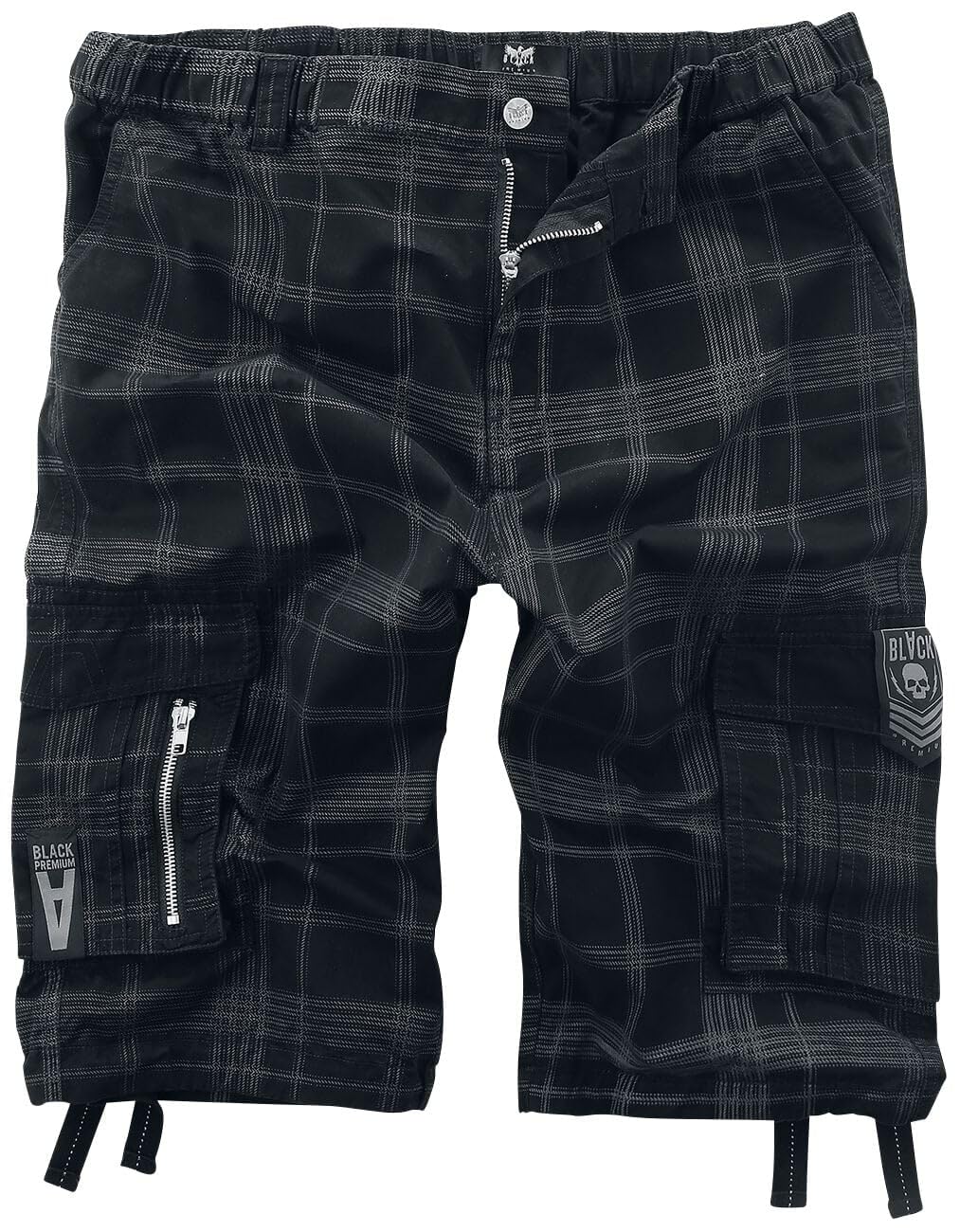 black-premium-by-emp-shorts-schwarz-herren-l-karo-muster image 1