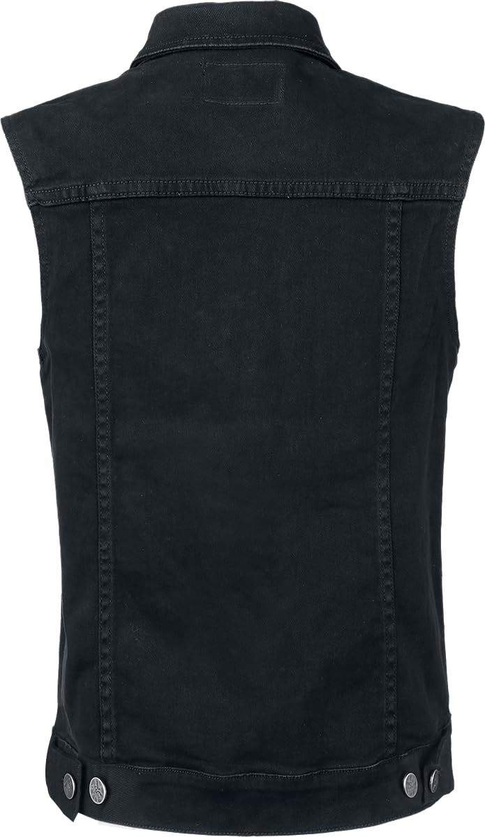 black-premium-by-emp-jeansweste-schwarz-rmellos-damen image 2