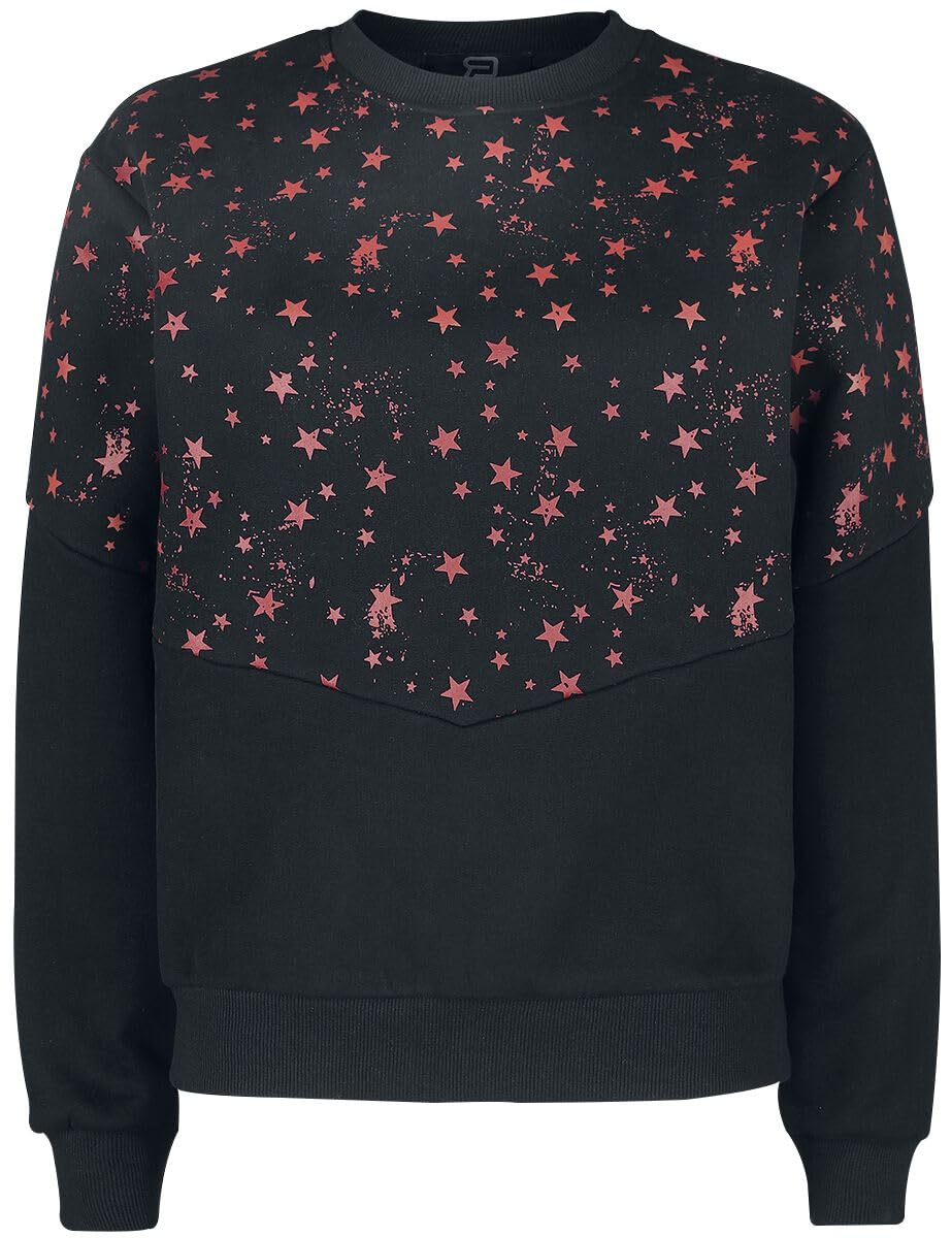 red-by-emp-sweatshirt-schwarz-sterne-damen-rockwear image 1