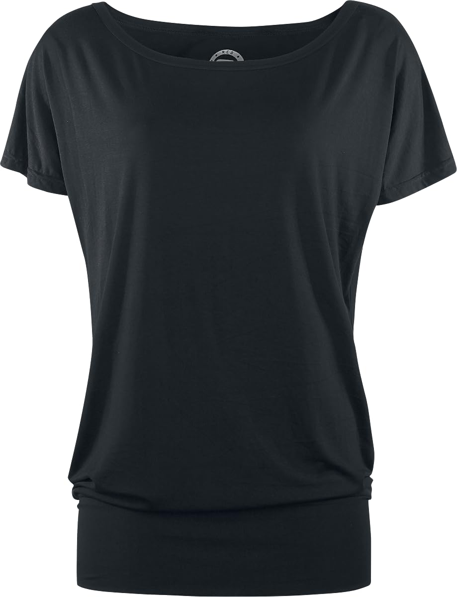 red-by-emp-t-shirt-damen-locker-schwarz-mit-breitem-bund image 4