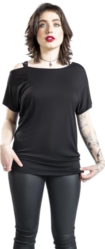 black-premium-by-emp-t-shirt-asymmetrisch-nieten-schwarz-damen image 7