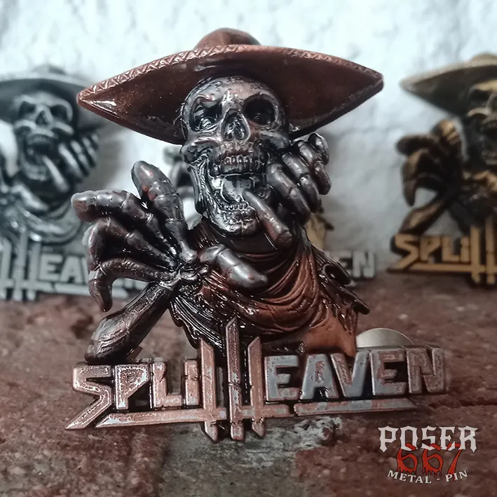 split-heaven-electric-spell-3d-pin-anstecker-antik-silber-5-cm image 1