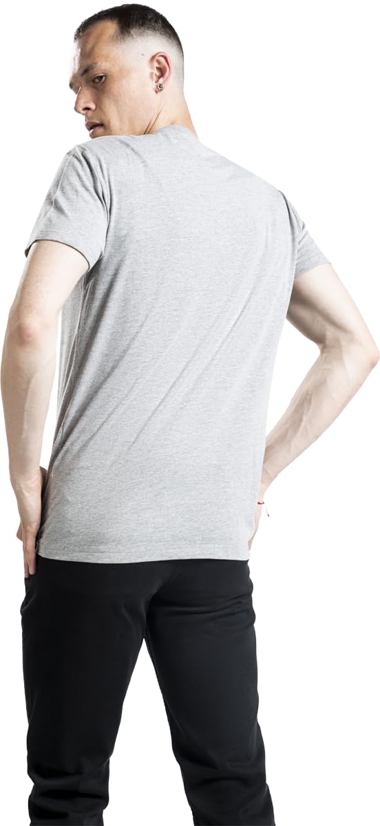 red-by-emp-t-shirts-herren-basic-shirt-knopfleiste-grau image 7