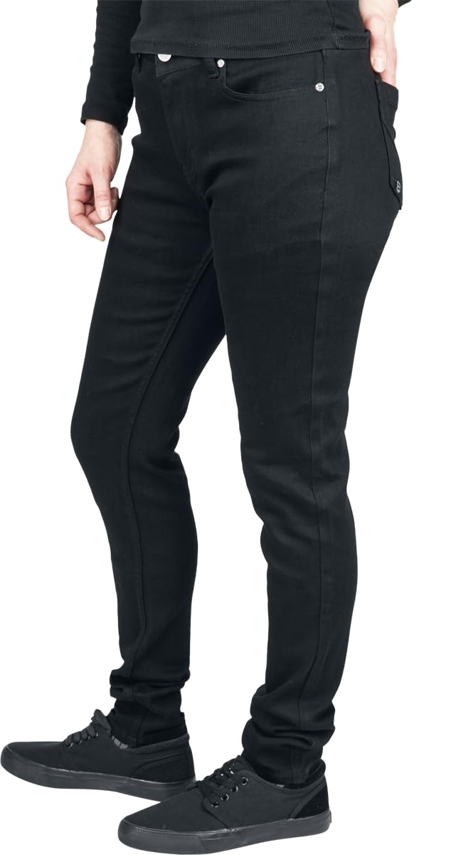 red-by-emp-skinny-fit-mid-rise-jeans-schwarz-damen-30w-30l image 3