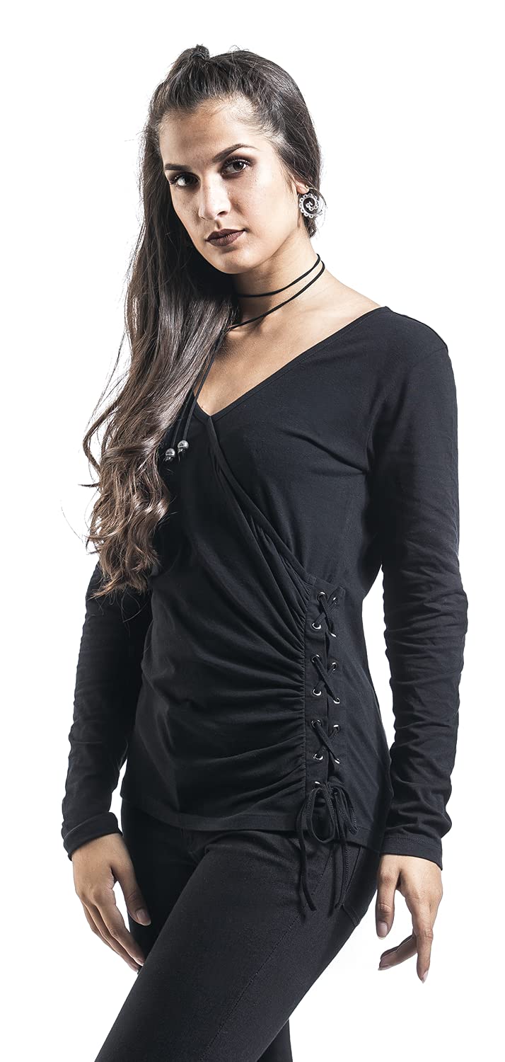 black-premium-damen-langarmshirt-schwarz-schn-rung-m image 5