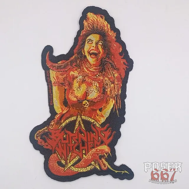 burning-witches-inquisition-patch-aufn-her-eckig-schwarz-11cm image 1