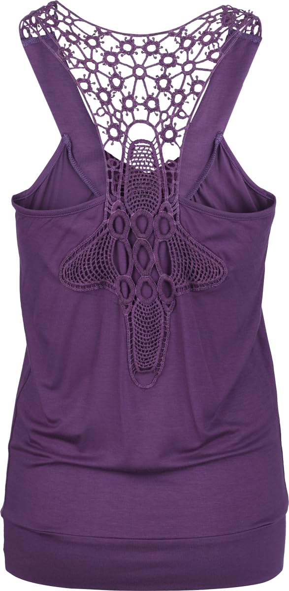 red-by-emp-laced-racerback-damen-top-violett image 3