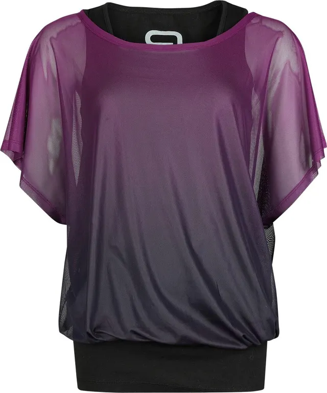 red-by-emp-lila-schwarzes-2-in-1-t-shirt-damen image 1