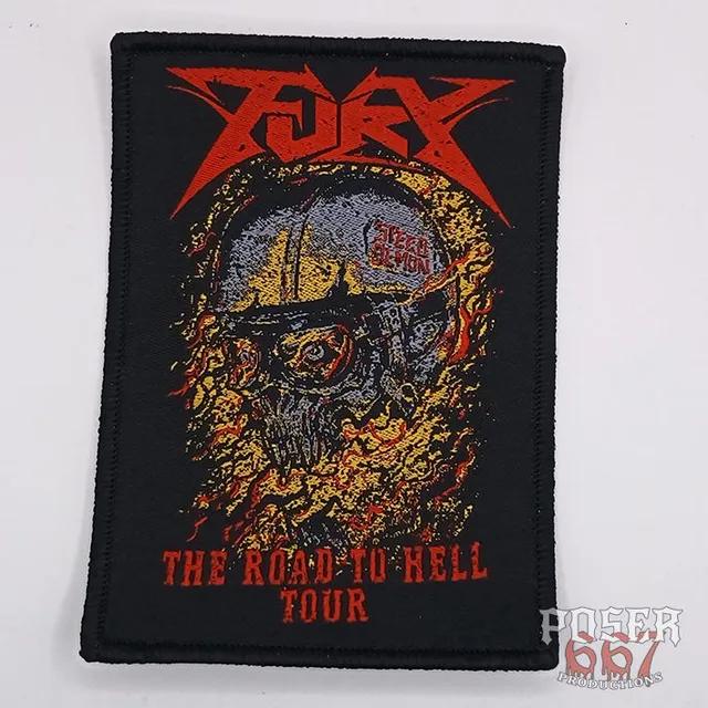 fury-the-road-to-hell-tour-patch-gewebt-10-cm image 1