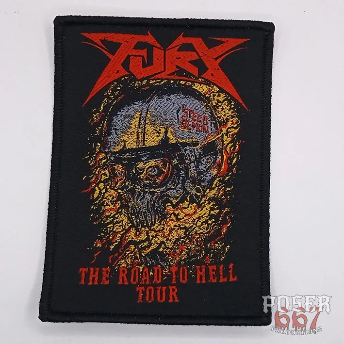 fury-the-road-to-hell-tour-patch-gewebt-10-cm image 1