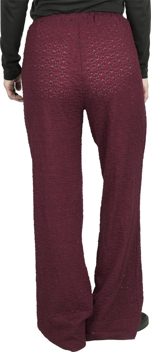 red-by-emp-lace-wide-pants-damen-stoffhose-bordeaux-m image 5