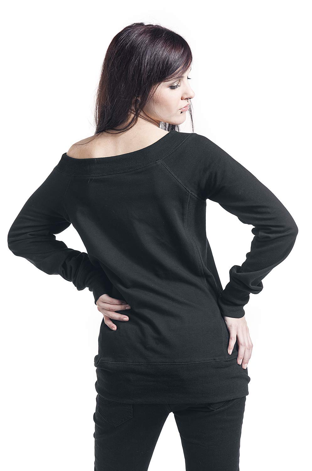red-by-emp-sweater-damen-schwarz-rippb-ndchen-3xl-basic image 5