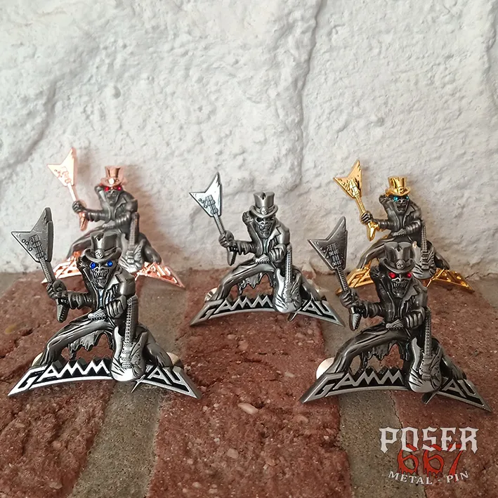 gamma-ray-lust-for-live-pin-fangface-metall-pin-silber image 1