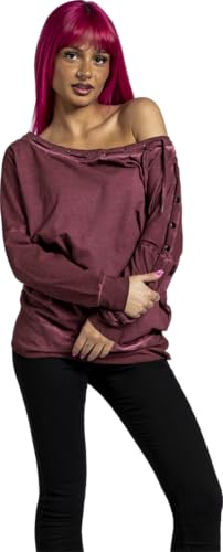 red-by-emp-langarmshirt-bordeaux-meliert-schn-rung-l image 8