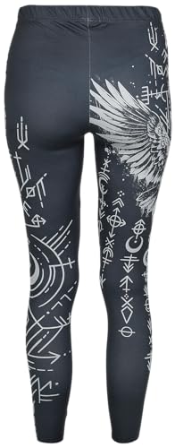 black-premium-damen-leggings-schwarz-vogelprint-gr-e-s image 8
