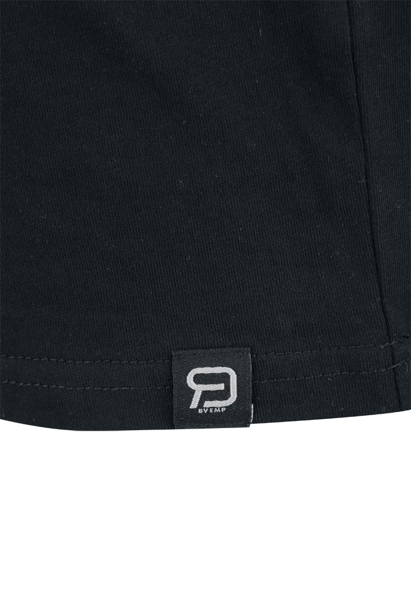 red-by-emp-herren-basic-t-shirt-schwarz-dunkelgrau image 5