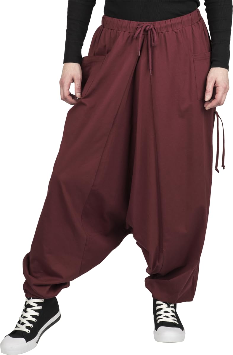 red-by-emp-hosen-damen-stoffhose-weinrot-mit-zugb-ndern image 2