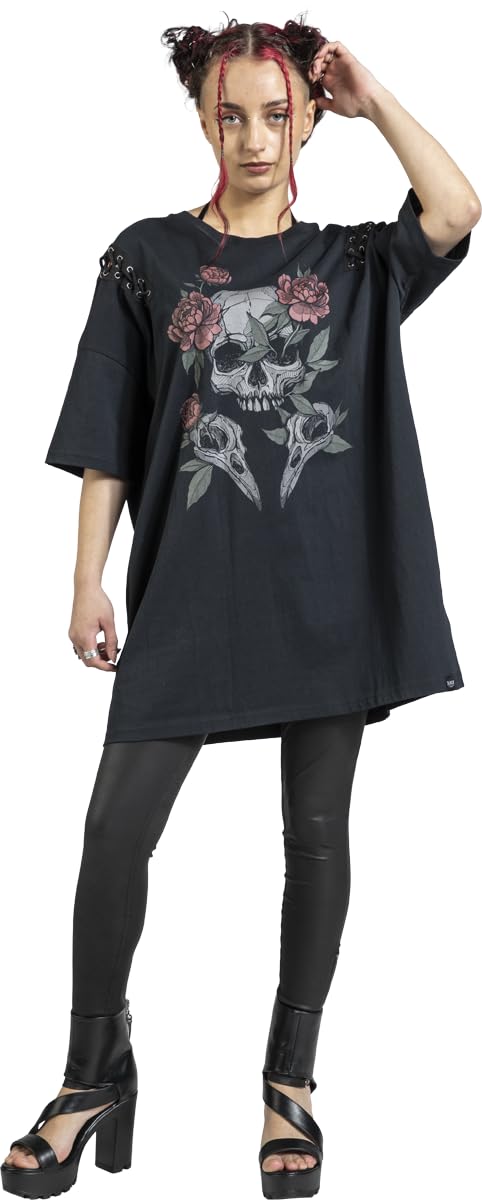 black-premium-beaks-claws-oversize-t-shirt-schwarz-print-m image 2
