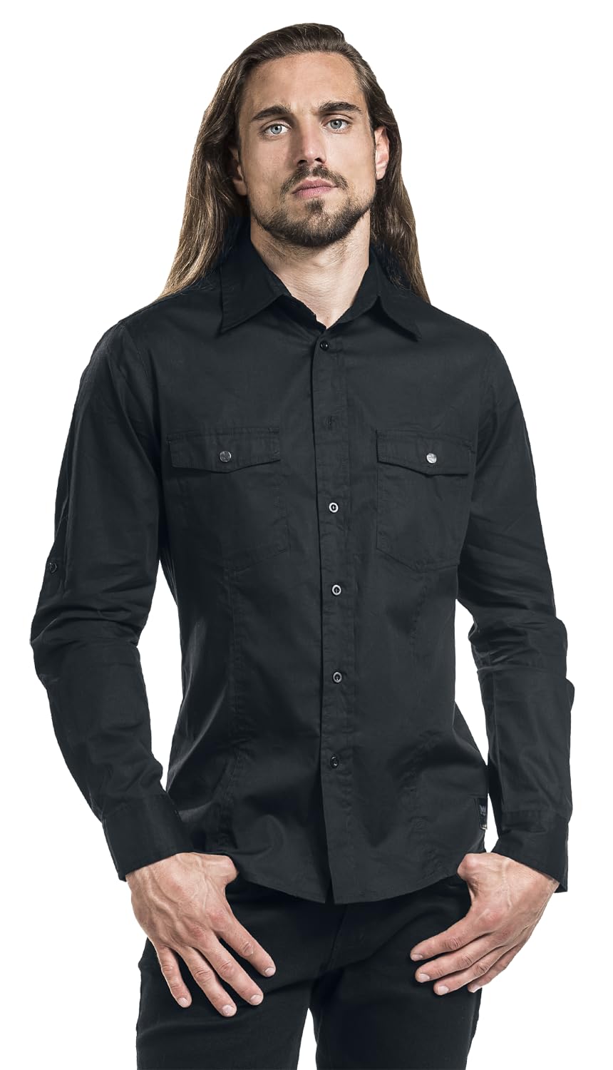 black-premium-by-emp-herren-hemd-schwarz-basic-gr-xxl image 6