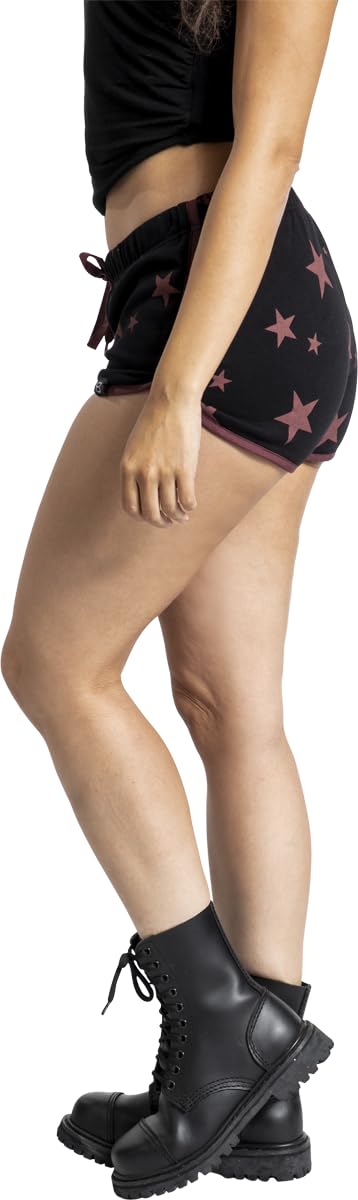 red-by-emp-schwarze-shorts-sternen-print-damen image 5