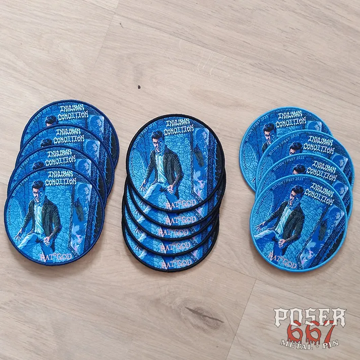 inhuman-condition-rat-god-patch-rund-9-cm-schwarz image 1
