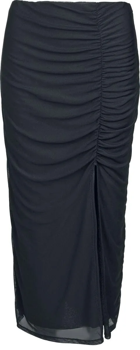 red-by-emp-damen-rock-schwarz-mit-schlitz-basic image 1