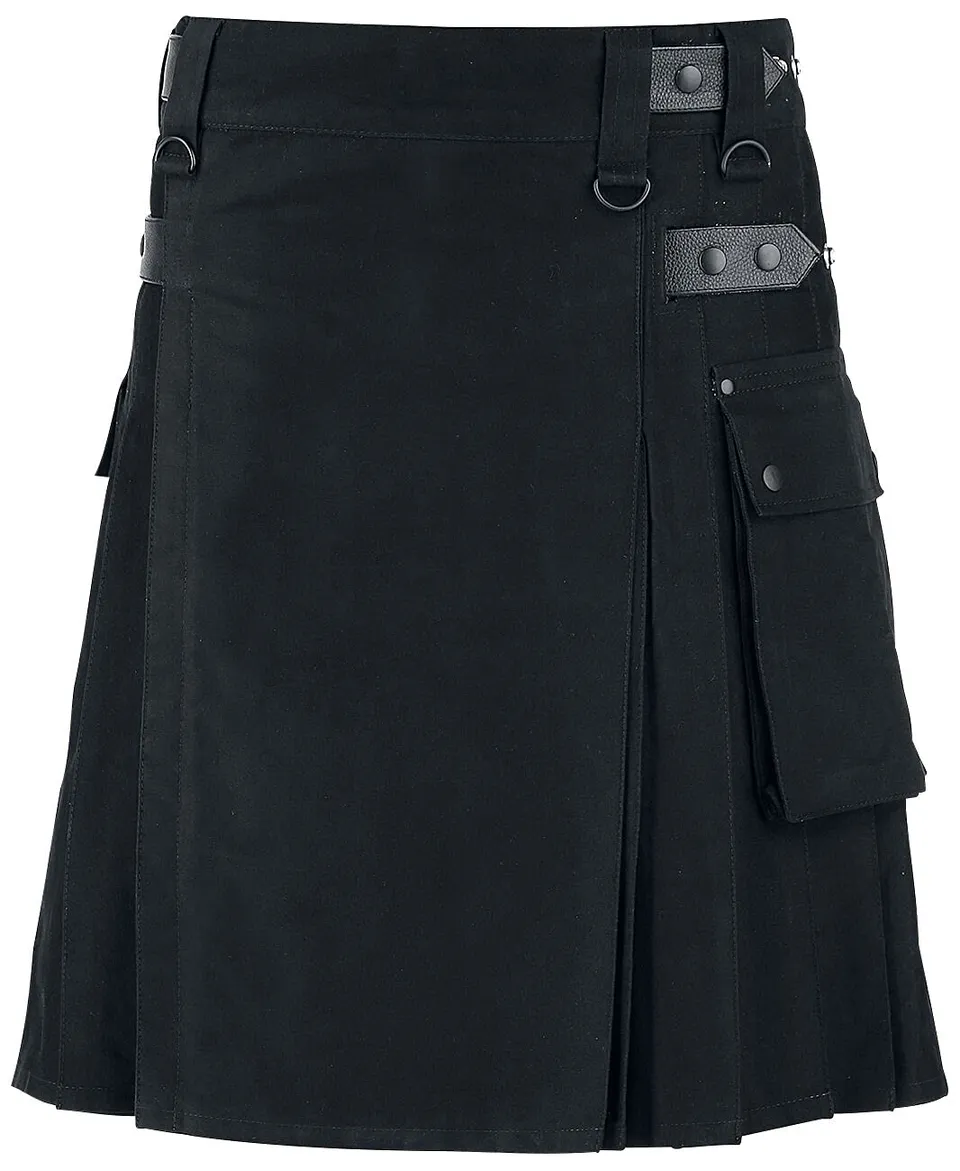 black-premium-by-emp-kilt-herren-l-schwarz-mit-tasche image 1