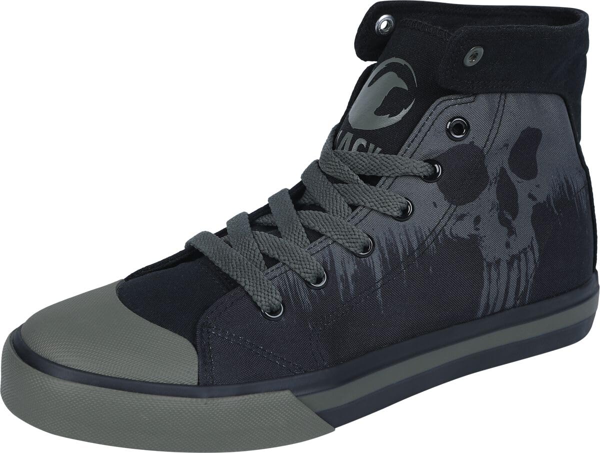 black-premium-by-emp-high-sneaker-schwarz-skull-print-gr-38 image 1
