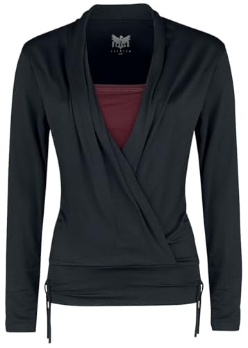 black-premium-by-emp-wickel-langarmshirt-damen-schwarz-m image 7