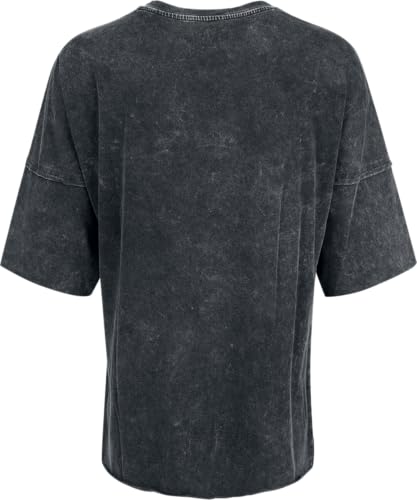 black-premium-by-emp-t-shirt-cut-out-dekollet-damen-schwarz-m image 8