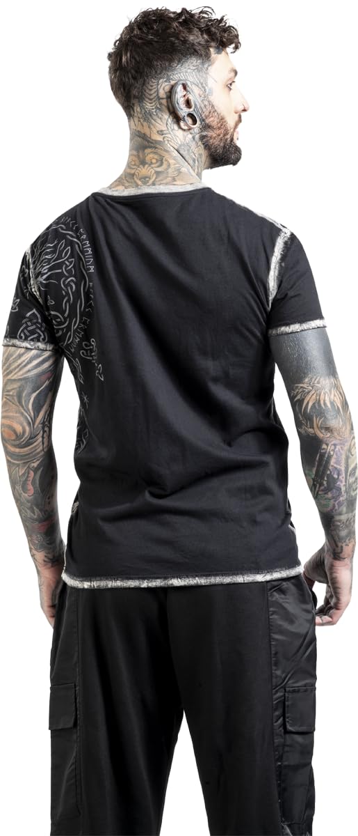 black-premium-by-emp-t-shirt-front-backprint-herren-schwarz image 6