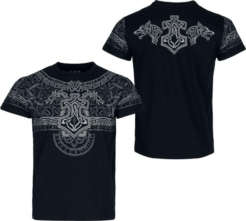 black-premium-by-emp-herren-t-shirt-schwarz-symbol-gr-e-l image 6
