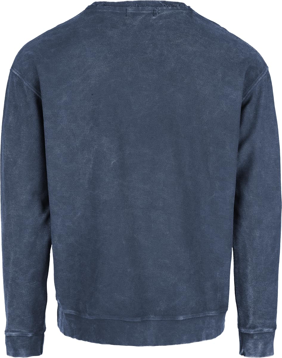 red-by-emp-sweatshirt-offene-naht-kragen-blau-herren image 3