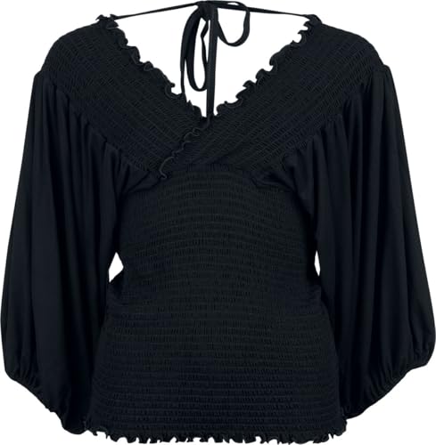 black-premium-by-emp-damen-langarmshirt-schwarz-mit-elastischem-bund image 6