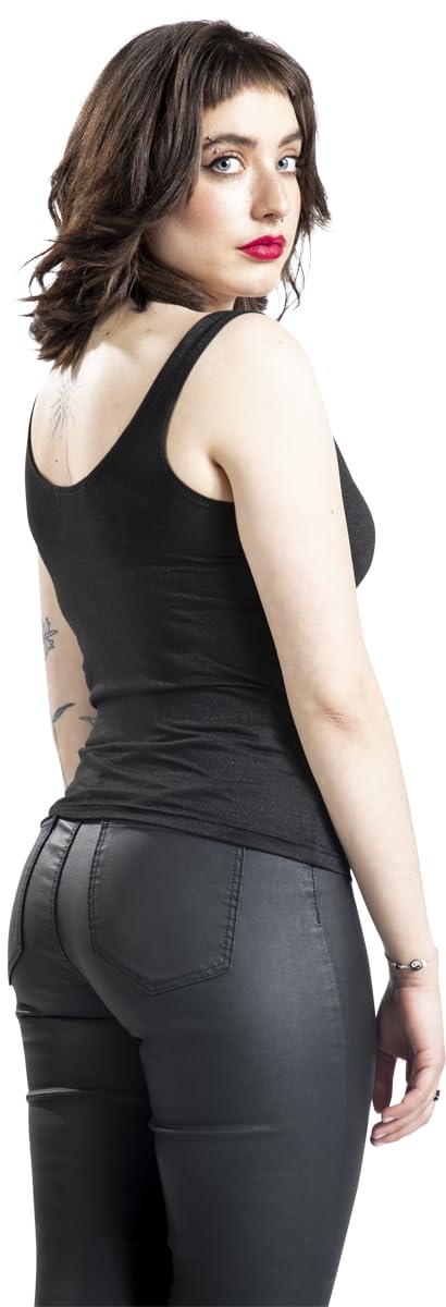 black-premium-by-emp-damen-top-schwarz-basic-mit-glitzereffekt image 5