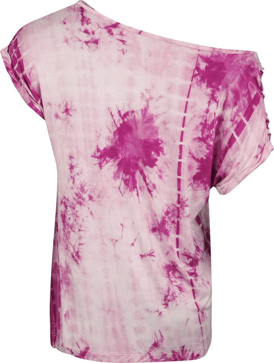 red-by-emp-wei-pinkes-batik-t-shirt-damen image 3