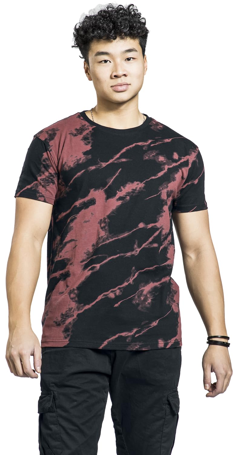 red-by-emp-t-shirt-schwarz-rot-herren-basic-shirt image 4