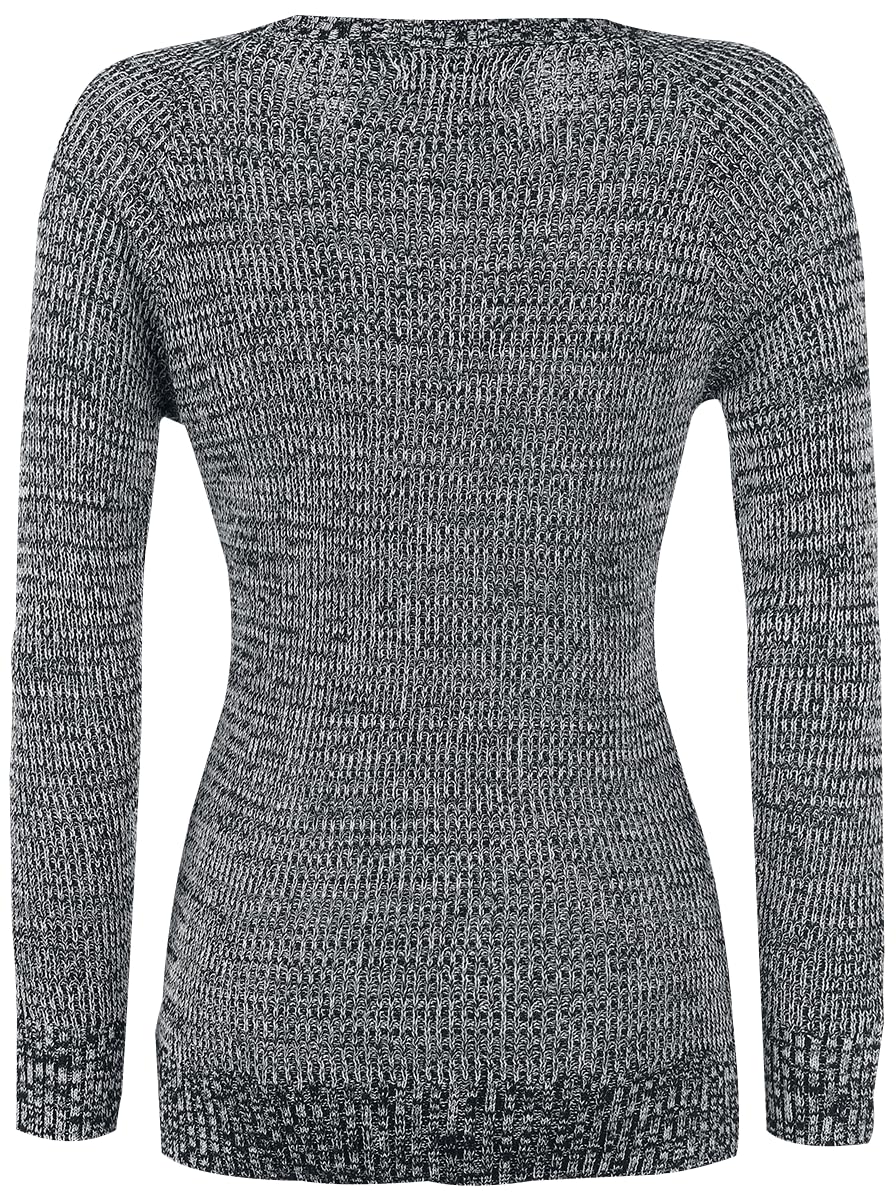 black-premium-by-emp-strickpullover-damen-grau-xl image 3