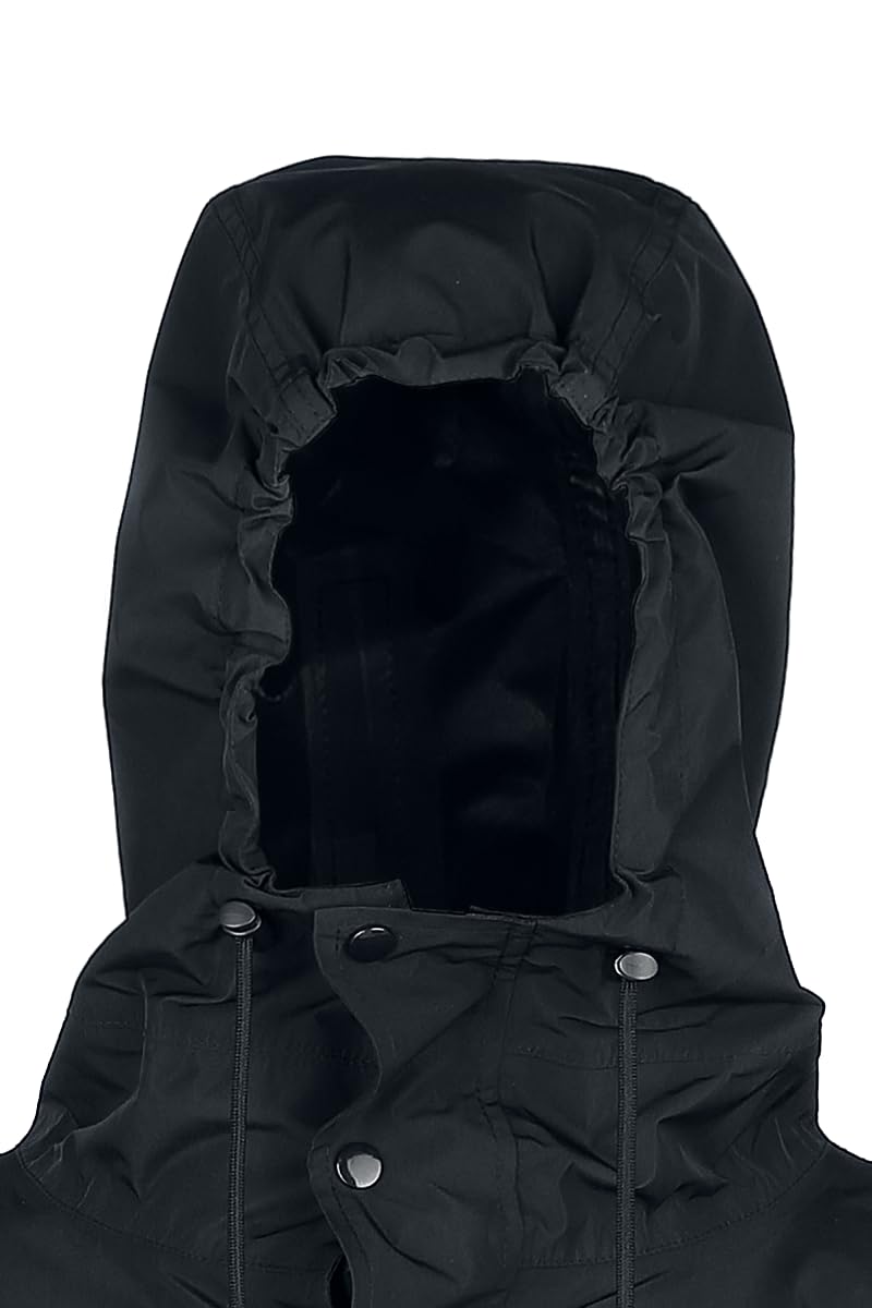 red-by-emp-m-ntel-unisex-regenmantel-schwarz-kapuze image 7