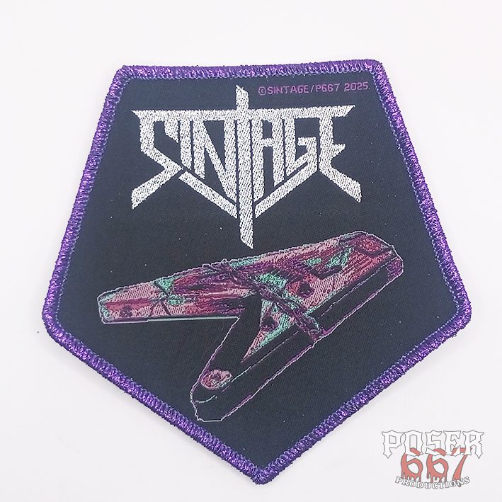 poser667-productions-sintage-broken-guitar-patch-9-5-cm-lila image 1