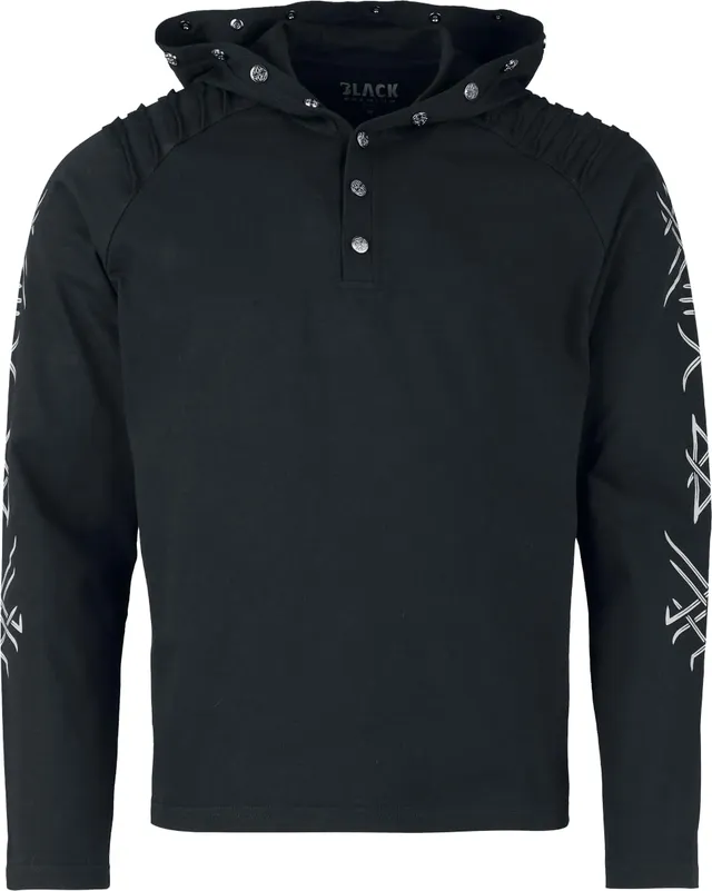 black-premium-by-emp-herren-langarmshirt-schwarz-kapuze-xl image 1