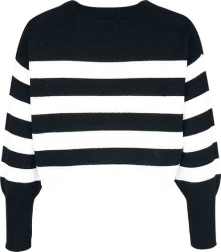 red-by-emp-pullover-strickpullover-schwarz-wei-damen-l image 8