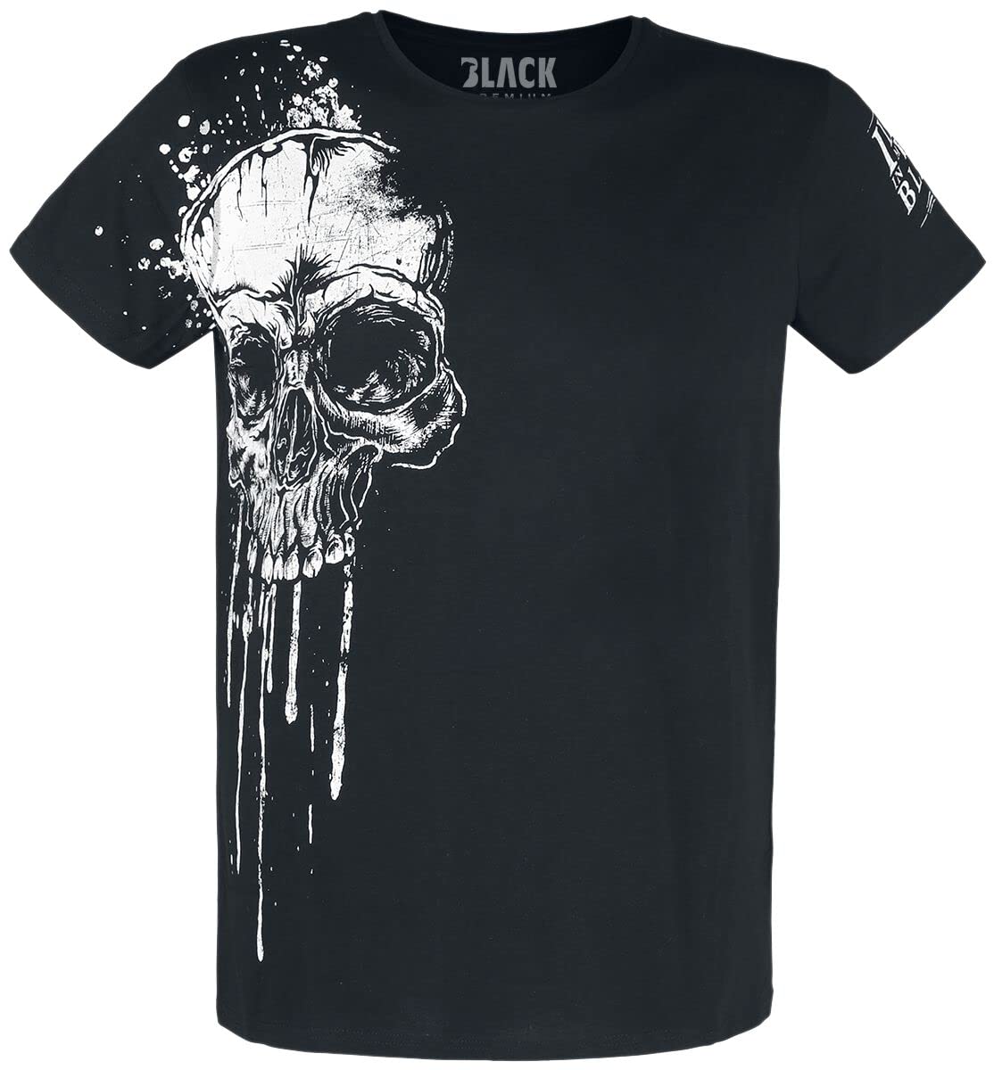 black-premium-by-emp-t-shirt-schwarz-totenkopf-print-gr-l image 1