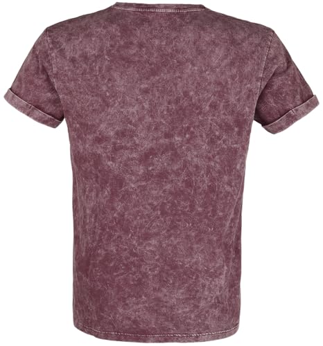 black-premium-by-emp-t-shirt-rot-herren-xxl-mit-waschung image 8