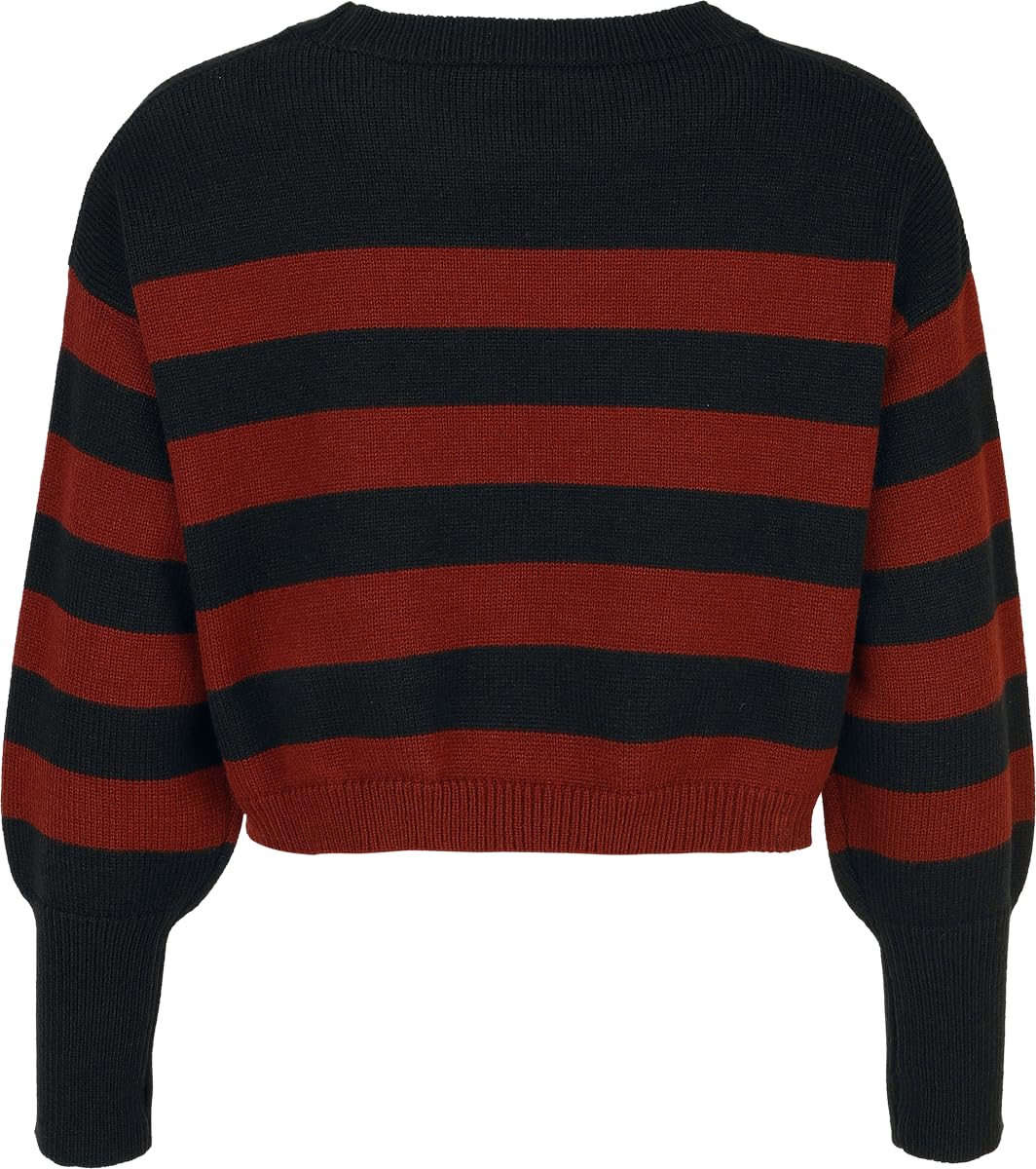 red-by-emp-pullover-damen-strickpullover-schwarz-rot-gr-e-l image 3