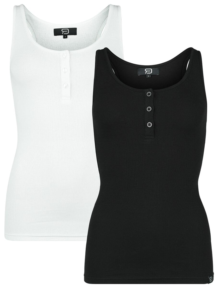 red-by-emp-basic-top-damen-schwarz-wei-s-2er-pack image 1