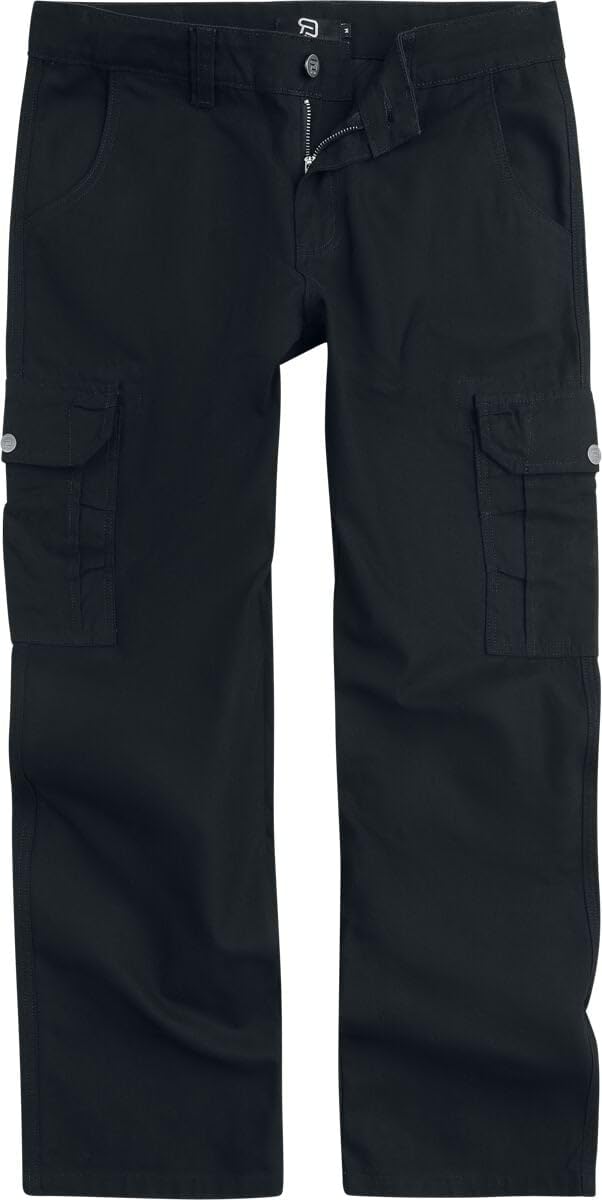red-by-emp-hosen-herren-cargohose-schwarz-straight-fit-gr-e-l image 1