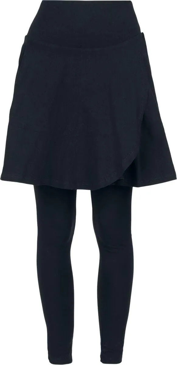 red-by-emp-schwarze-basic-leggings-mit-rock-damen-schwarz image 1