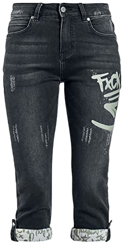 red-by-emp-3-4-jeans-damen-dunkelgrau-graffiti image 6
